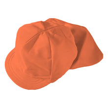 画像をギャラリービューアに読み込む, 紅白帽子 日よけつき 男の子 女の子 あごゴム付き 赤白 体操帽 フラップ シェード キャップ 紫外線対策 定番 運動会 体育祭 ポリエステル フットマーク 赤 青 紫 緑 ピンク 黄色 フリーサイズ(57~60cm) 六方型 キッズ 小学生 通学 UV対策 熱中症対策 遠足