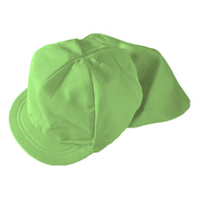 画像をギャラリービューアに読み込む, 紅白帽子 日よけつき 男の子 女の子 あごゴム付き 赤白 体操帽 フラップ シェード キャップ 紫外線対策 定番 運動会 体育祭 ポリエステル フットマーク 赤 青 紫 緑 ピンク 黄色 フリーサイズ(57~60cm) 六方型 キッズ 小学生 通学 UV対策 熱中症対策 遠足