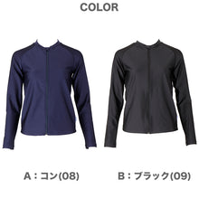 画像をギャラリービューアに読み込む, セパレート水着 トップス 上だけ 男女兼用 フットマーク 男の子 女の子 ジェンダーレス プール学習 小学生 中学生 ファスナー UPF50+ UVカット スイミング 子ども ジュニア スイムウェア 水泳 学校 授業 海水浴 マリンスポーツ S M L LL 3L 4L 5L 120cm~4L