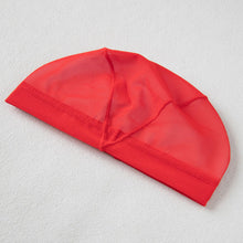 画像をギャラリービューアに読み込む, 水泳帽子 メッシュ生地 スイミングキャップ フットマーク 目立つ色 かわいい 赤 緑 オレンジ 黄色 プール学習 小学生 中学生 男女兼用 男の子 女の子 子ども スイムウェア 学校 授業 海水浴 マリンスポーツ M・L (在庫限り)