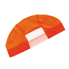 画像をギャラリービューアに読み込む, 水泳帽子 スイミングキャップ メッシュ素材 名前が書ける フットマーク 目立つ色 かわいい 赤 緑 オレンジ 黄色 プール学習 小学生 中学生 男女兼用 男の子 女の子 子ども スイムウェア 学校 授業 海水浴 マリンスポーツ フリー/LL