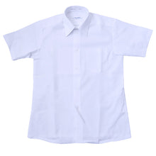 画像をギャラリービューアに読み込む, 男子 中学生 スクール 半袖 角襟 シャツ 120A~190B 富士ヨット スクールシャツ 男の子 学生 130 140 150 155 160 165 170 175 180