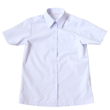 画像をギャラリービューアに読み込む, スクールシャツ 女子 半袖 中学生 高校生 白 台襟 ブラウス スクールブラウス 140A~180B 富士ヨット TioTio 通学 女の子 学生 学生シャツ 145 150 155 160 165 170 175