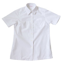 画像をギャラリービューアに読み込む, スクールシャツ 女子 半袖 中学生 高校生 白 ブラウス スクールブラウス 140A~180B 富士ヨット TioTio 通学 女の子 学生 学生シャツ 145 150 155 160 165 170 175
