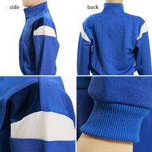 画像をギャラリービューアに読み込む, ギャレックス 体操服 長袖トレシャツ 140cm・150cm 男子 女子 ジャージ 青 ワンポイント クルーネック 長そで 女の子 男の子 子供 キッズ 運動着 体育 Galax (送料無料) (取寄せ)