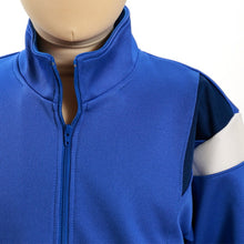 画像をギャラリービューアに読み込む, ギャレックス 体操服 長袖トレシャツ 120cm・130cm 男子 女子 ジャージ 青 ワンポイント クルーネック 長そで 女の子 男の子 子供 キッズ 運動着 体育 Galax (送料無料) (取寄せ)