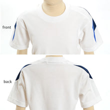 画像をギャラリービューアに読み込む, ギャレックス 体操服 半袖トレシャツ 140cm・150cm 体操服 男子 女子 白 ワンポイント クルーネック 半そで 女の子 男の子 子供 キッズ 運動着 体育 Galax (取寄せ)