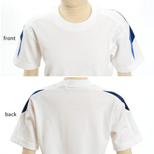 画像をギャラリービューアに読み込む, ギャレックス 体操服 半袖トレシャツ 120cm・130cm 男子 女子 ジャージ 白 ワンポイント クルーネック 半そで 女の子 男の子 子供 キッズ 運動着 体育 Galax (取寄せ)