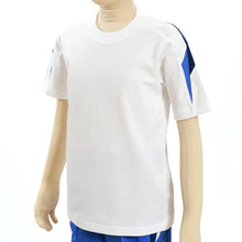 画像をギャラリービューアに読み込む, ギャレックス 体操服 半袖トレシャツ 100cm~130cm 男子 女子 白 ワンポイント クルーネック 半そで 女の子 男の子 子供 キッズ 運動着 体育 Galax (取寄せ)