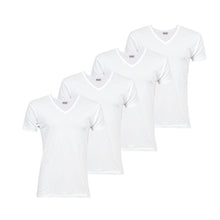 画像をギャラリービューアに読み込む, BVD 半袖 Vネック Tシャツ メンズ インナー 下着 綿100 白 4枚セット LL 大きいサイズ 快適 涼しい 薄手 通気性 肌着 無地 白シャツ 重ね着用 ブランド インナーウェア セット お得 着心地良い 定番 シンプル ギフト プレゼント 父の日 敬老の日