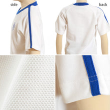 画像をギャラリービューアに読み込む, ギャレックス 体操服 半袖トレシャツ 校章プリントあり 160cm・170cm Galax 体操着  白 小学生 小学校 女の子 男の子 丸首 子供 半そで ジャージ トレシャツ クルーネック (取寄せ)