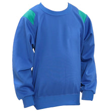 画像をギャラリービューアに読み込む, ギャレックス 体操服 長袖トレシャツ S・M・L・LL 男子 女子 ジャージ 青 ワンポイント クルーネック 半そで 女の子 男の子 子供 キッズ 運動着 体育 Galax 大きいサイズ (送料無料) (取寄せ)