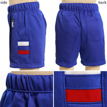 画像をギャラリービューアに読み込む, ギャレックス 体操服 クォーターパンツ 140cm・150cm 男子 女子 ジャージ 青 ワンポイント 半ズボン 女の子 男の子 子供 キッズ 運動着 体育 Galax (取寄せ)