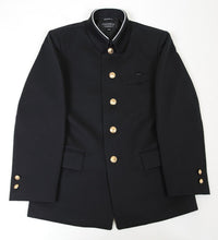 画像をギャラリービューアに読み込む, 小学生用 折衿学生服上衣 (120cmA~170cmB) (制服 男子 男の子 小学生制服 小学校 折襟学生服 丸洗いOK 洗濯可能 黒 大きいサイズあり) (送料無料) (取寄せ)