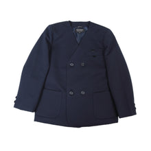画像をギャラリービューアに読み込む, 小学生 制服 上着 小学校 男子 女子 イートン 上衣 紺 ネイビー A体 B体 120cmA~170cmB 洗える 男女兼用 シングル ダブル 通学 学生服 (送料無料) (取寄せ)