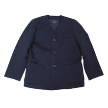 画像をギャラリービューアに読み込む, 小学生 制服 上着 小学校 男子 女子 イートン 上衣 紺 ネイビー A体 B体 120cmA~170cmB 洗える 男女兼用 シングル ダブル 通学 学生服 (送料無料) (取寄せ)