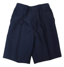 画像をギャラリービューアに読み込む, 学生服 半ズボン 夏用 5分丈 男子 紺 110cmA~170cmB 制服 小学生 男の子 夏ズボン ワンタック ノータック 小学校 洗える (取寄せ)