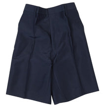 画像をギャラリービューアに読み込む, 学生服 半ズボン 夏用 5分丈 男子 紺 110cmA~170cmB 制服 小学生 男の子 夏ズボン ワンタック ノータック 小学校 洗える (取寄せ)