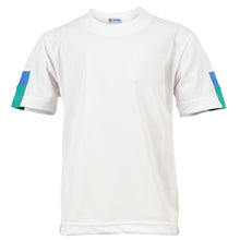 画像をギャラリービューアに読み込む, ギャレックス 体操服 半袖トレシャツ 140cm・150cm 男子 女子 ジャージ 白 ワンポイント クルーネック 半そで 女の子 男の子 子供 キッズ 運動着 体育 Galax (取寄せ)