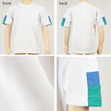 画像をギャラリービューアに読み込む, ギャレックス 体操服 半袖トレシャツ 140cm・150cm 男子 女子 ジャージ 白 ワンポイント クルーネック 半そで 女の子 男の子 子供 キッズ 運動着 体育 Galax (取寄せ)