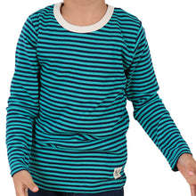 画像をギャラリービューアに読み込む, 子供 長袖Tシャツ ボーダー キッズ 男の子 女の子 100cm~130cm 子供服 長袖 tシャツ ボーダー柄 綿100% コットン ロングTシャツ ロンT (送料無料) (在庫限り)