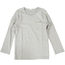 画像をギャラリービューアに読み込む, キッズ 長袖Tシャツ ポケット付き ロンt カットソー 秋 100cm~130cm 子供 子ども インナー シンプル 無地 子供服 トップス 無地 シンプル ロングTシャツ (在庫限り)