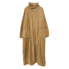 画像をギャラリービューアに読み込む, 着る毛布 ロング丈 フリーサイズ (ガウン 羽織 上着 パジャマ ルームウェア 部屋着 もこもこ ふわふわ 起毛 暖かい 冷え対策 防寒着) (在庫限り)