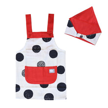 画像をギャラリービューアに読み込む, キッズ エプロン&三角巾セット 120cm 130cm セット (キッズエプロン 小学生 小学校 子供用 子ども ジュニア 120 130 エプロンセット H型) (在庫限り)