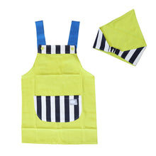 画像をギャラリービューアに読み込む, キッズ エプロン&三角巾セット 120cm 130cm セット (キッズエプロン 小学生 小学校 子供用 子ども ジュニア 120 130 エプロンセット H型) (在庫限り)