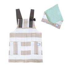画像をギャラリービューアに読み込む, キッズ エプロン&三角巾セット 120cm 130cm セット (キッズエプロン 小学生 小学校 子供用 子ども ジュニア 120 130 エプロンセット H型) (在庫限り)