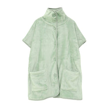 画像をギャラリービューアに読み込む, 着る毛布 ショート丈 フリーサイズ (羽織 上着 パジャマ 部屋着 ふわふわ 起毛 暖かい 冷え対策 防寒着) (在庫限り)