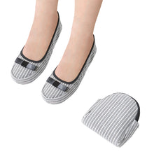 画像をギャラリービューアに読み込む, 携帯スリッパ 折りたたみスリッパ おしゃれ レディース 防災グッズ 携帯用 収納ポーチ付き 23-24.5cm 携帯用スリッパ 非常用 持ち運び 折り畳みスリッパ 折り畳める 授業参観 リボン 卒業式 入学式 室内履き 学校 婦人 23cm 24cm