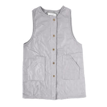 画像をギャラリービューアに読み込む, エプロン 暖かい 裏フリース 撥水 おしゃれ 前開き レディース 羽織り アウター M-L 冬 実用的 シンプル 無地 可愛い ノースリーブ 防寒 家事 キッチン ガーデニング 水回り キルティング キルト h型 ロングベスト