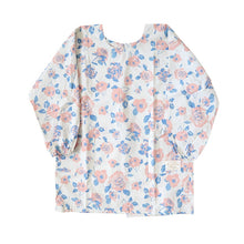 画像をギャラリービューアに読み込む, 割烹着 おしゃれ かっぽう着 綿 花柄 バラ柄 M (かわいい 綿100% コットン 母の日 プレゼント 実用的 お母さん 贈り物 シンプル エプロン 保育士 )