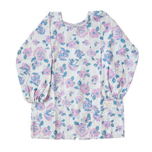 画像をギャラリービューアに読み込む, 割烹着 おしゃれ かっぽう着 綿 花柄 バラ柄 M (かわいい 綿100% コットン 母の日 プレゼント 実用的 お母さん 贈り物 シンプル エプロン 保育士 )