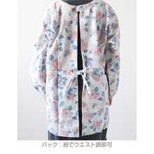 画像をギャラリービューアに読み込む, 割烹着 おしゃれ かっぽう着 綿 花柄 バラ柄 M (かわいい 綿100% コットン 母の日 プレゼント 実用的 お母さん 贈り物 シンプル エプロン 保育士 )