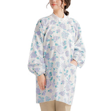 画像をギャラリービューアに読み込む, 割烹着 おしゃれ かっぽう着 綿 花柄 バラ柄 M (かわいい 綿100% コットン 母の日 プレゼント 実用的 お母さん 贈り物 シンプル エプロン 保育士 )