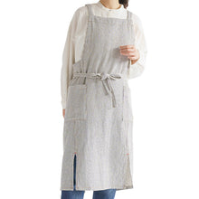 画像をギャラリービューアに読み込む, エプロン ロング おしゃれ たすき掛け たすき掛けエプロン ロング丈 ユニセックス デニムライク デニム風 M 業務用 カフェエプロン 母の日 レディース メンズ 男女兼用 ガーデニング ユニフォーム 大人