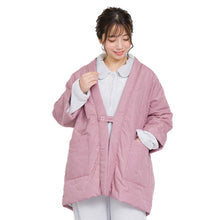 画像をギャラリービューアに読み込む, はんてん 半纏 レディース 羽織 羽織り キルティング 撥水 裏起毛 冬 大人 暖かい 防寒 裏シャギー M-L 婦人 冬用 ルームウェア あたたかい あったかい 上着 部屋着 (在庫限り)