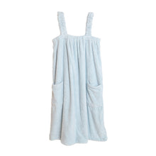 画像をギャラリービューアに読み込む, バスドレス ラップタオル バスローブ お風呂上がり レディース 巻きタオル 大人 無地 シンプル くすみカラー 着丈約82cm ルームウェア ワンピース 風呂上り バスタオル 巻タオル ロング