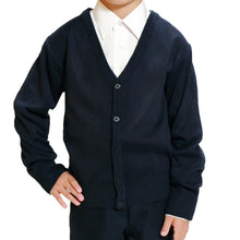 画像をギャラリービューアに読み込む, スクールカーディガン キッズ 小学校 ウール 冬 男子 女子 vネック 洗える 110cm~160cm スクール カーディガン 小学生 子供 ニット 制服 黒 紺 学生 無地 シンプル 110 120 130 140 150 160