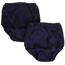 画像をギャラリービューアに読み込む, ブルマ アンダーパンツ 黒 スクール 中学生 スカート下 女子 2枚組 100cm~165cm (綿100% オーバーパンツ キッズ ジュニア 女の子 防寒 小学生 高校生 子供 ネイビー 紺 肌にやさしい)