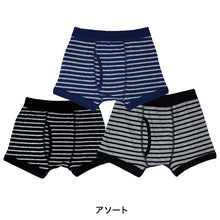 画像をギャラリービューアに読み込む, キッズ ボクサーパンツ 前開き 3枚組 100cm~170cm (ジュニア パンツ ボクサーブリーフ 下着 男の子 子供 男子 男児 肌着 160)