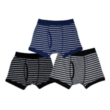 画像をギャラリービューアに読み込む, キッズ ボクサーパンツ 前開き 3枚組 100cm~170cm (ジュニア パンツ ボクサーブリーフ 下着 男の子 子供 男子 男児 肌着 160)