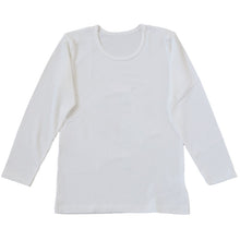 画像をギャラリービューアに読み込む, 子供 あったか インナー 長袖 シャツ 綿混 肌着 100cm~160cm 下着 男の子 女の子 キッズ ジュニア 無地 シンプル 白 黒 吸湿発熱 薄手 冬 暖かい