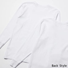 画像をギャラリービューアに読み込む, 男の子 長袖インナー 2枚組 140cm~160cm (インナー シャツ 下着 綿 コットン 男の子 男子 子供 ジュニア 無地 シンプル セット オーガニックコットン) (在庫限り)