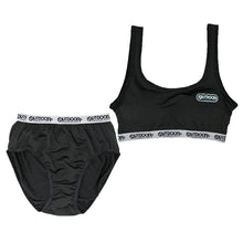画像をギャラリービューアに読み込む, ジュニアブラ ショーツ 上下セット ハーフトップ 子供 下着 女の子 OUTDOOR 150~165cm スポブラ 小学生 キッズ ジュニア インナー 中学生 女子 ブラジャー 150 160 165 肌着