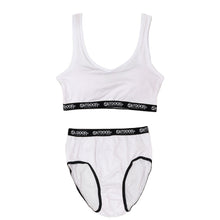 画像をギャラリービューアに読み込む, ジュニアブラ ショーツ 上下セット ハーフトップ 子供 下着 女の子 OUTDOOR 150~165cm スポブラ 小学生 キッズ ジュニア インナー 中学生 女子 ブラジャー 150 160 165 肌着