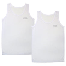 画像をギャラリービューアに読み込む, Outdoor 男の子 ハニカムメッシュ タンクトップ 2枚組 130cm~160cm (アウトドア 子供 肌着 インナー 小学生 白 黒 無地 メッシュ 130 140 150 160) (在庫限り)
