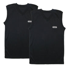 画像をギャラリービューアに読み込む, Outdoor 男の子 ハニカムメッシュ スリーブレスシャツ 2枚組 130 140 150 160 cm アウトドア Vネック 子供 肌着 インナー 小学生 白 黒 無地 メッシュ キッズ ジュニア セット 夏 (在庫限り)